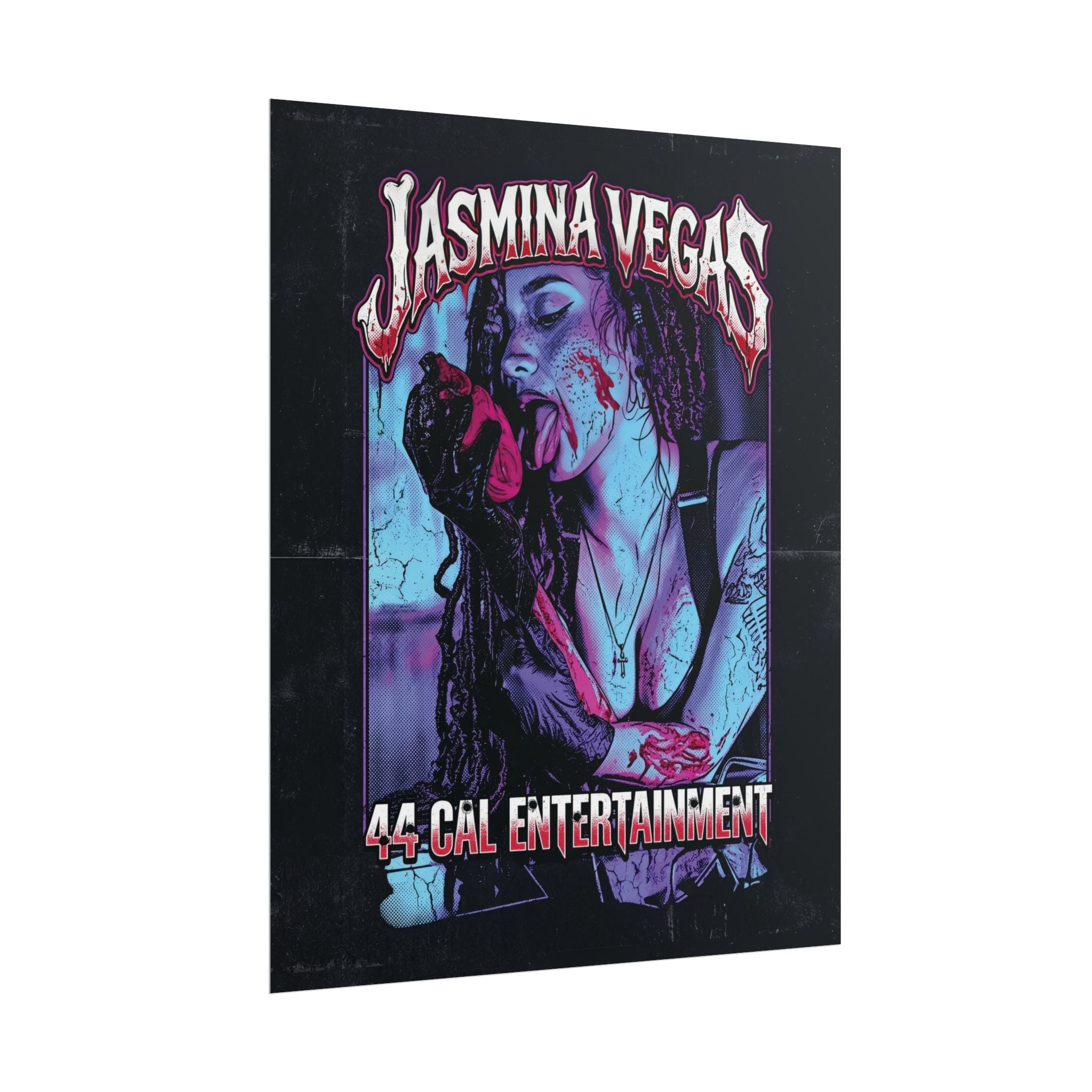 Rolled Poster — Jasmina Vegas '44 Cal Entertainment' Horror Pin-Up Art