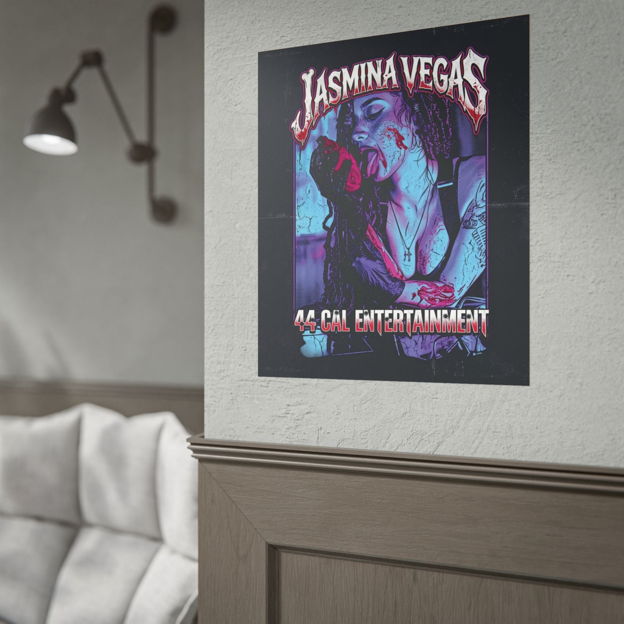Rolled Poster — Jasmina Vegas '44 Cal Entertainment' Horror Pin-Up Art