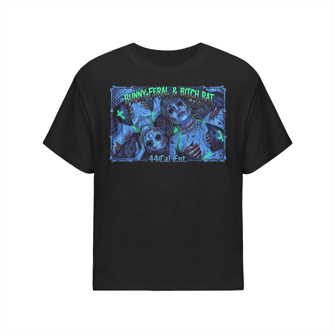 Bunny & Rat neon skull