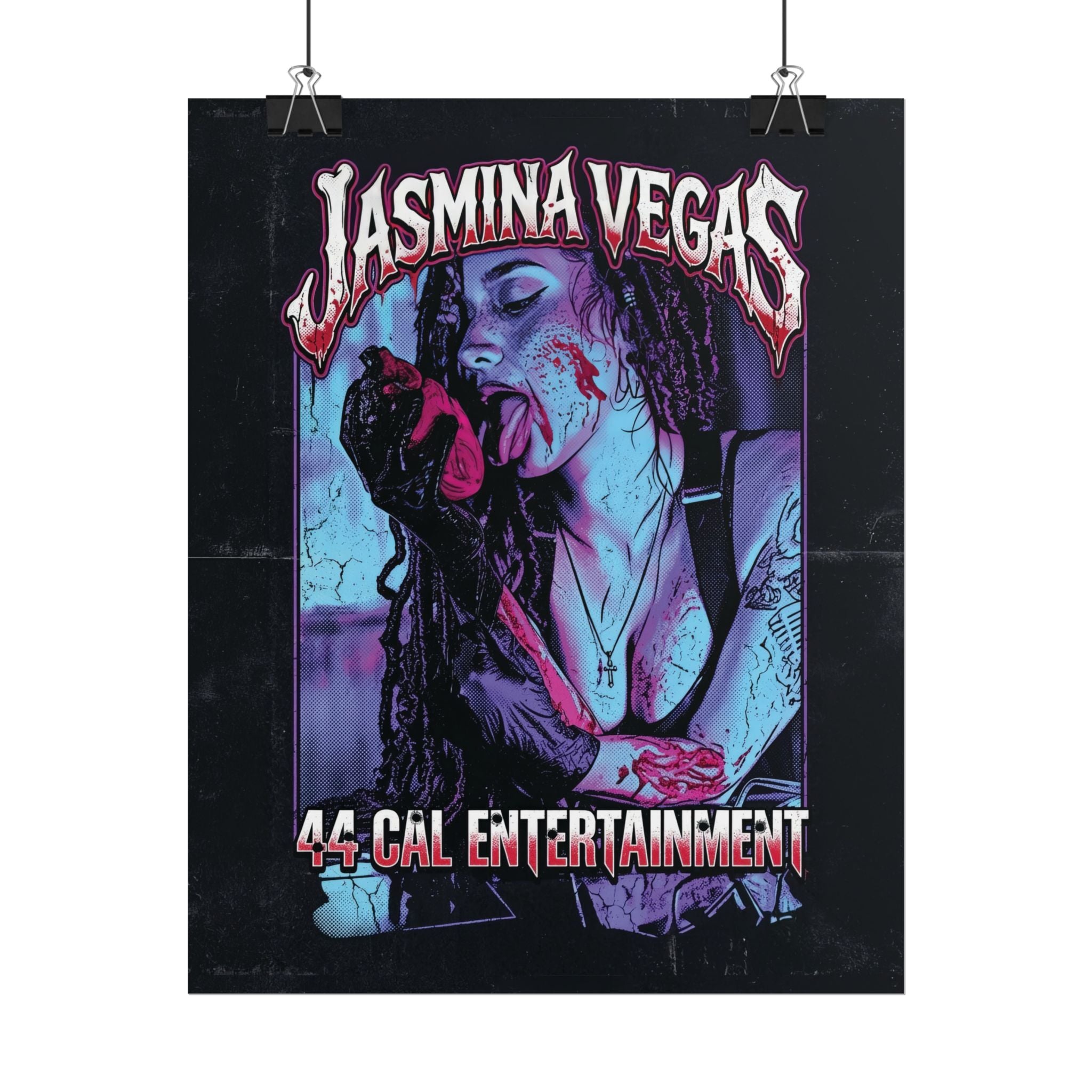 Rolled Poster — Jasmina Vegas '44 Cal Entertainment' Horror Pin-Up Art