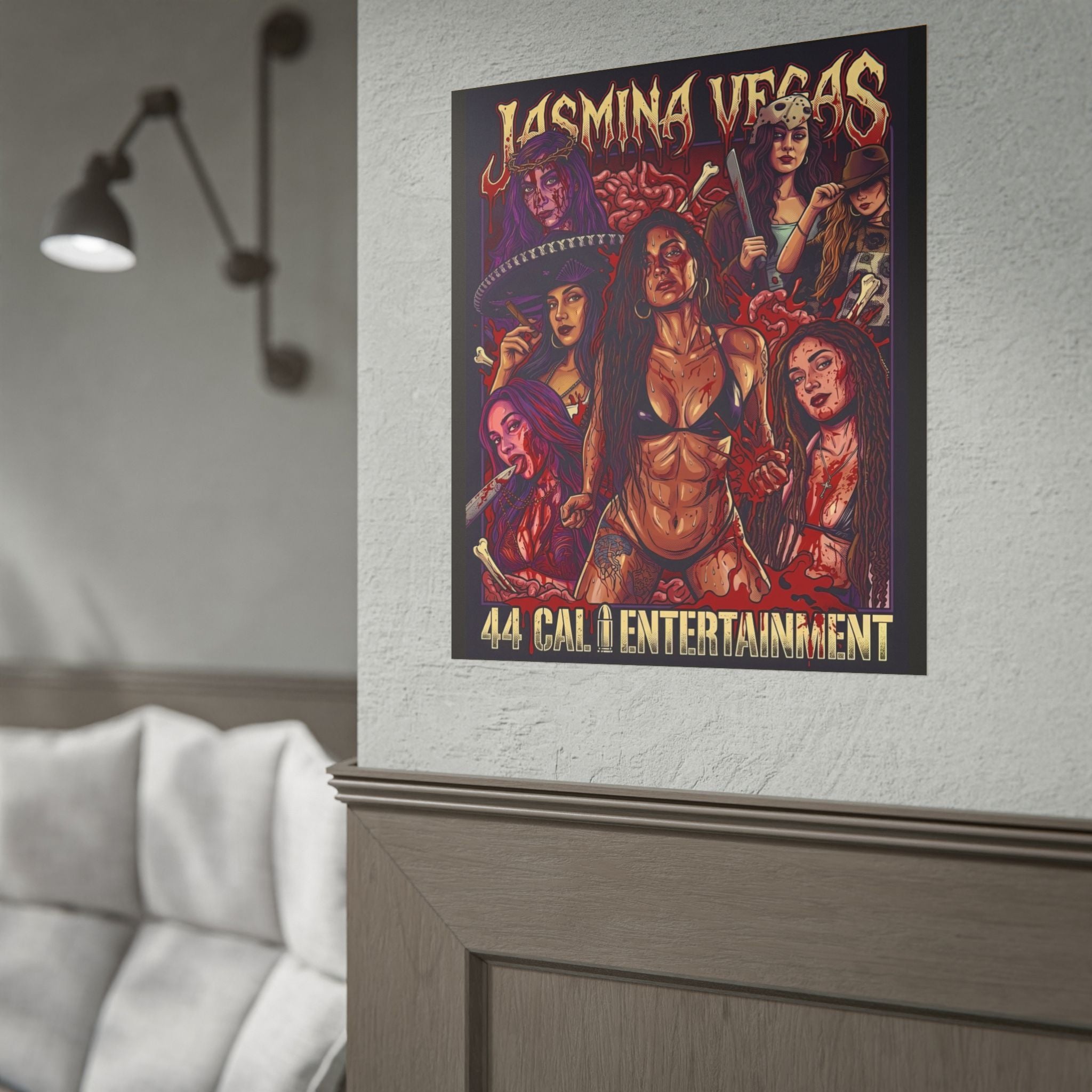 Rolled Poster — Jasmina Vegas Horror Pinup Art Print